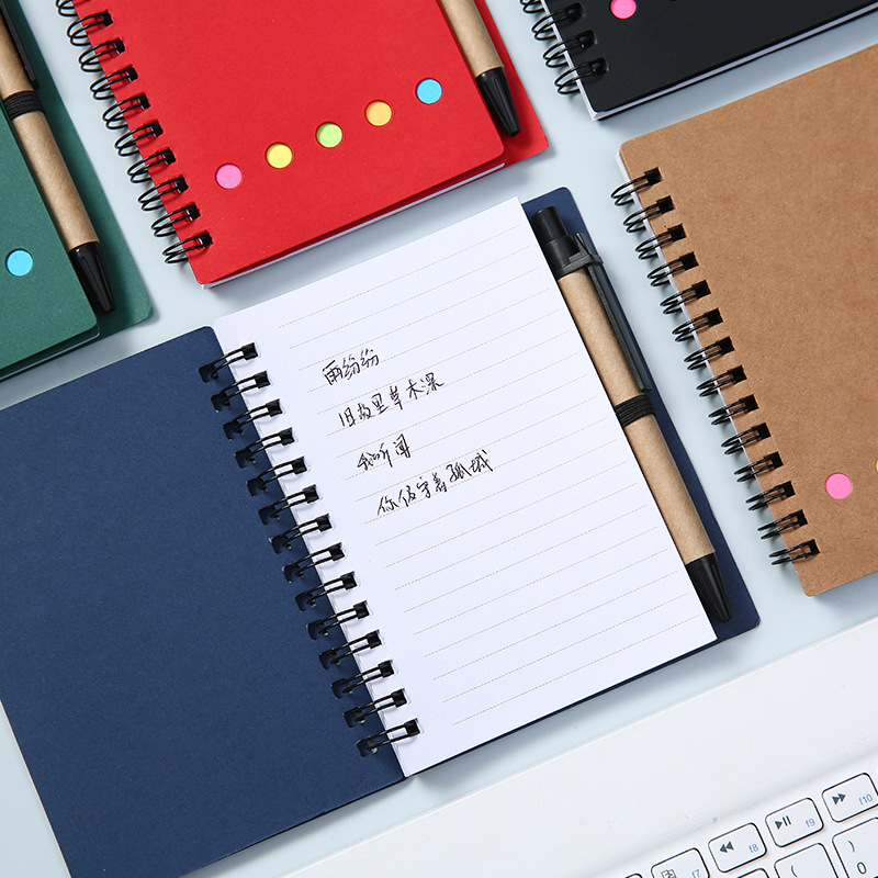 Kraft paper note book combination note paper Post-it notes n times stickers notice stickers set custom index stickers wholesale
