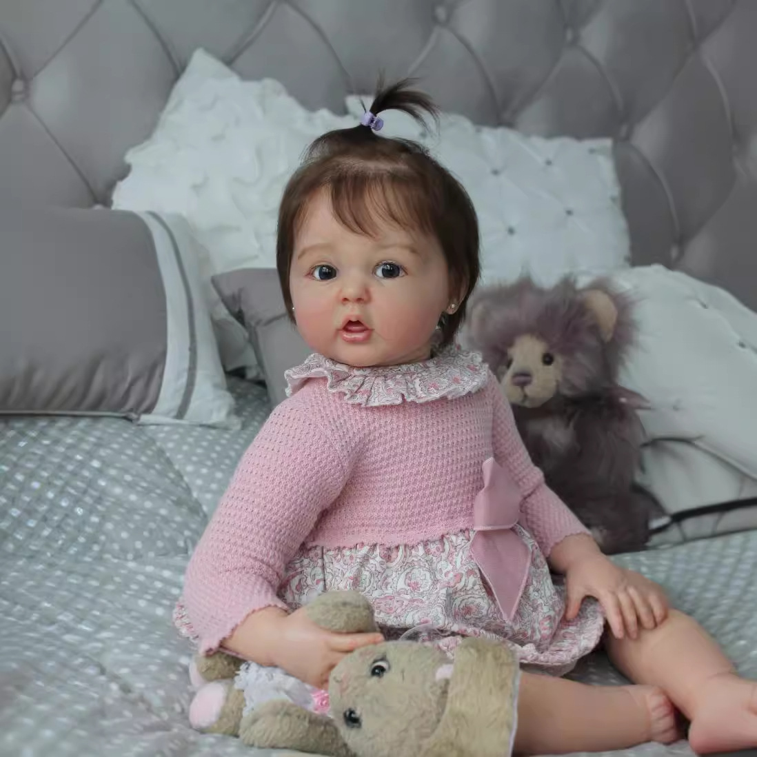 3D реалистичная кукла с венами, 60 см, хлопковое тело, милая кукла-ребенок, подарок на день рождения