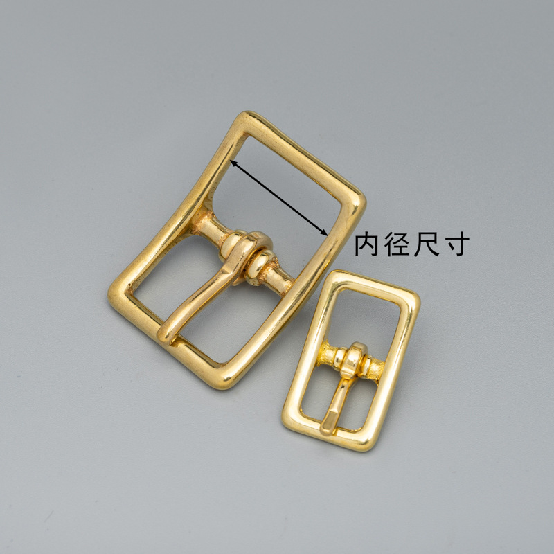 Solid pure copper Japanese pin buckle men's belt buckle brass belt buckle luggage leather hardware accessories wholesale