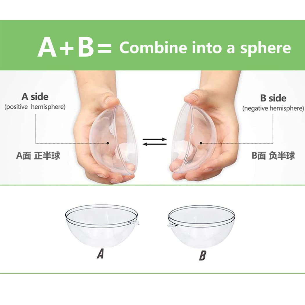 Customized Cross-Border Hot-Selling Plastic Ball Box-Packed High-Transparency Christmas Balls Christmas Decoration Balls with Hanging Holes Acrylic Balls