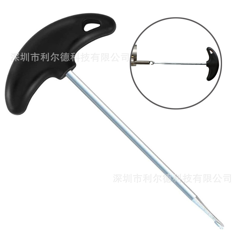 New Motorcycle Exhaust Pipe T-Shaped Hook Thickeneded Carbon Steel Spring Hook Motorcycle Repair Tool