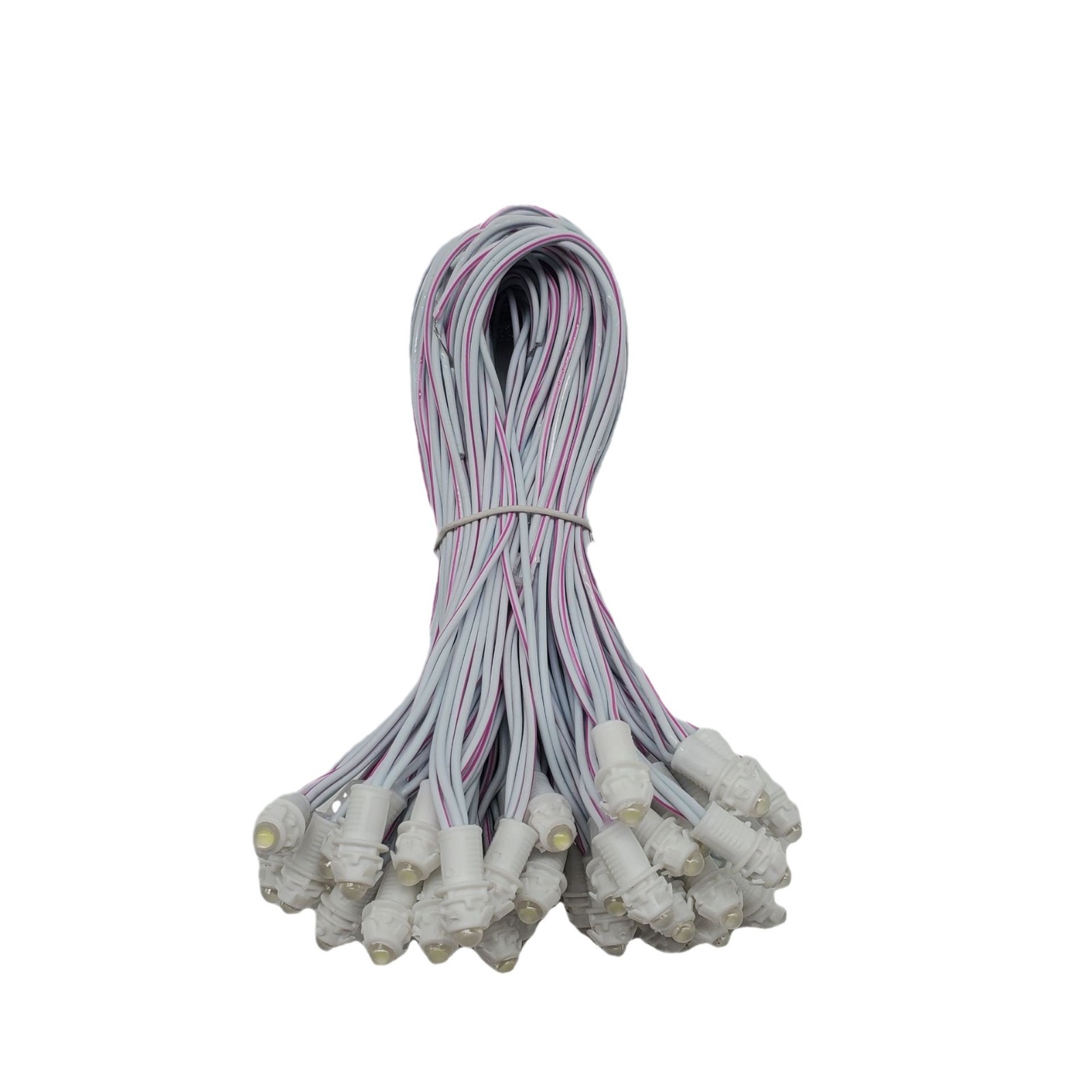 Factory Direct Sales 9mm Led Light String 12V Solar Luminous Character Sign Decoration Christmas Tree Cross-Border Led Light String