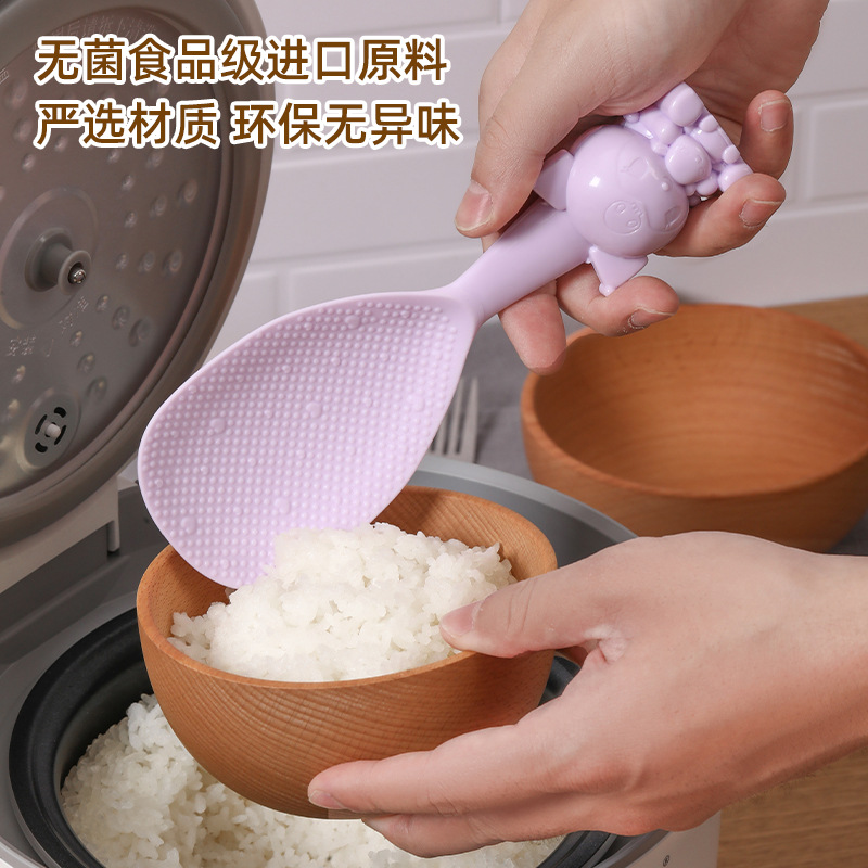 Cartoon Sanrio Upright Heat-Resistant Plastic Pp Rice Spoon for Home Use, Special Rice Spoon for Rice Cookers, Non-Stick Rice Spoon