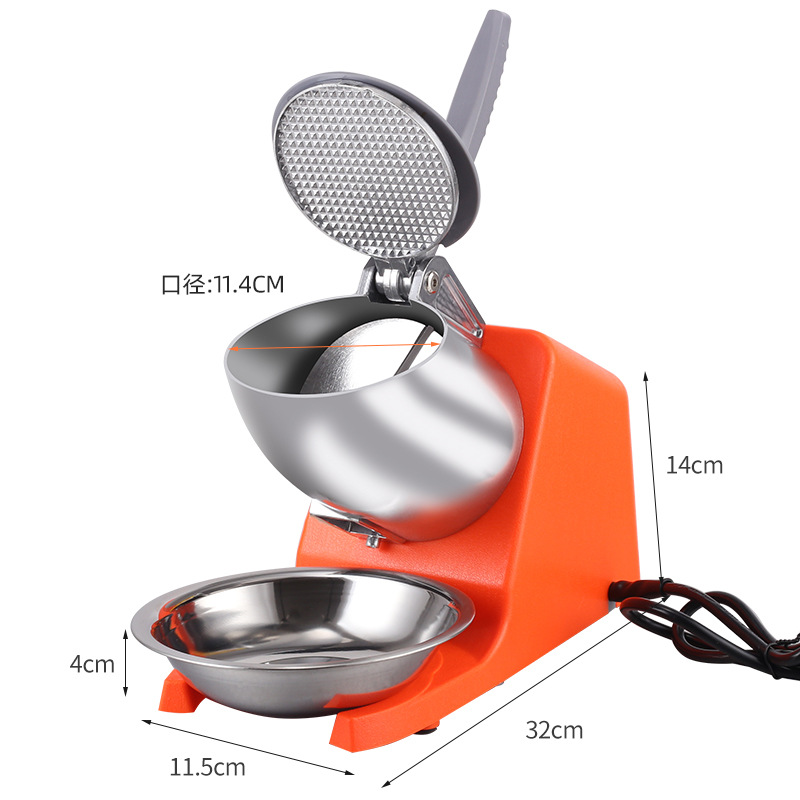 Household small snowflake ice crusher electric high-power automatic ice shaving machine multi-functional stall commercial ice breaker