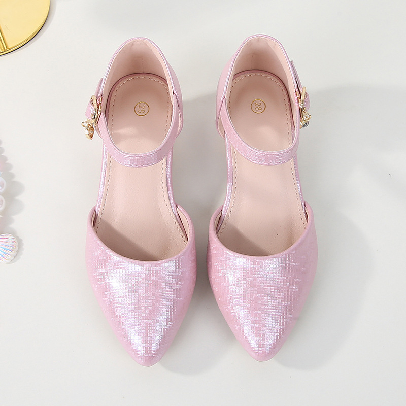 2025 New Accessible Luxury Kidsren's Summer Women's Pink Kidsren's Shoes Women's Dance Latin Dance Shoes Ballet Girls