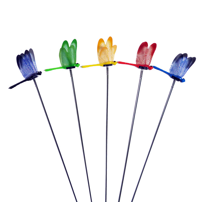 Simulation three-dimensional Dragonfly Rod gardening decoration flower pot flower arrangement Dragonfly home decoration wall sticker background gardening decoration