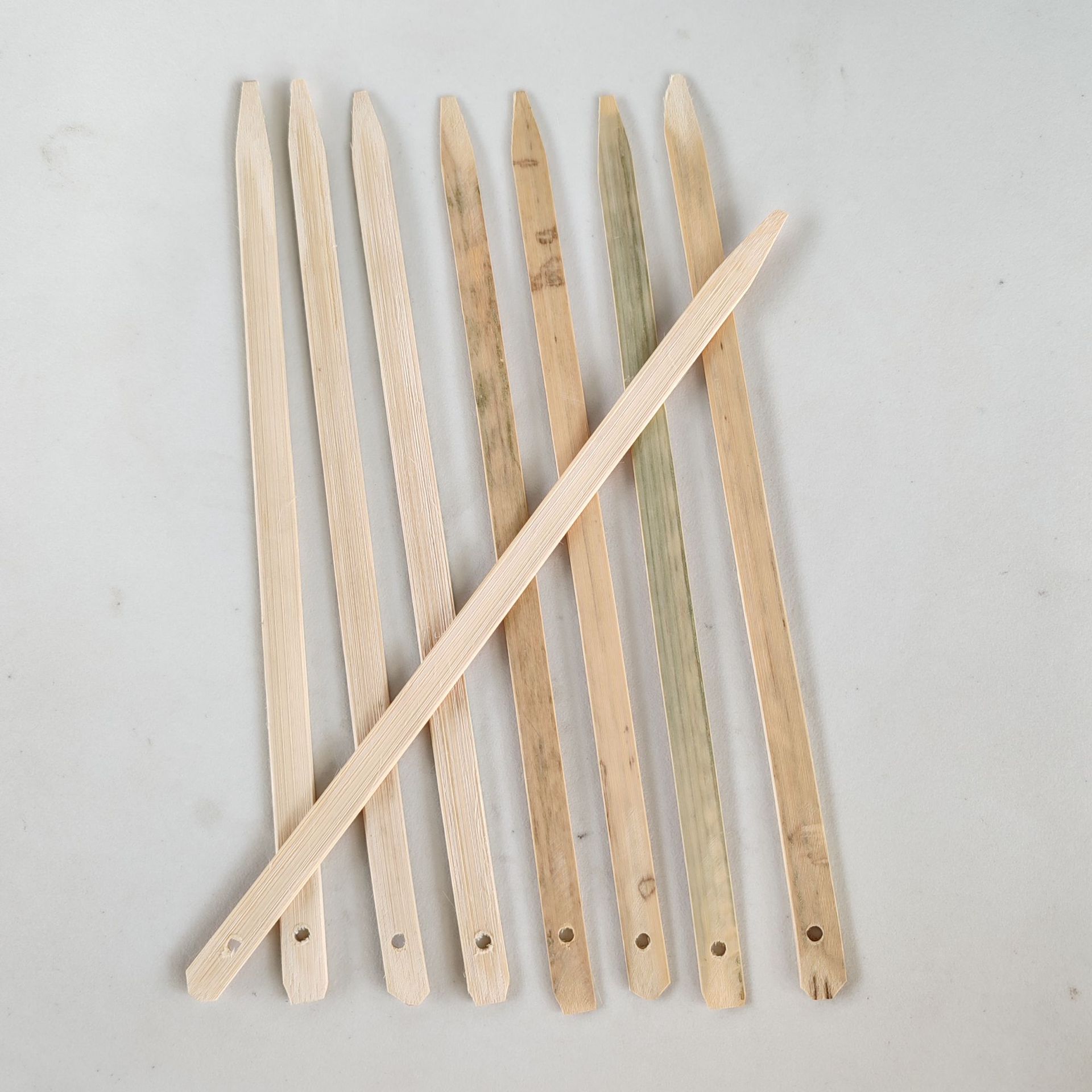 Handmade bamboo fan handle fan bone bamboo fan diy material package auxiliary material Chinese style art group fan bamboo handle
