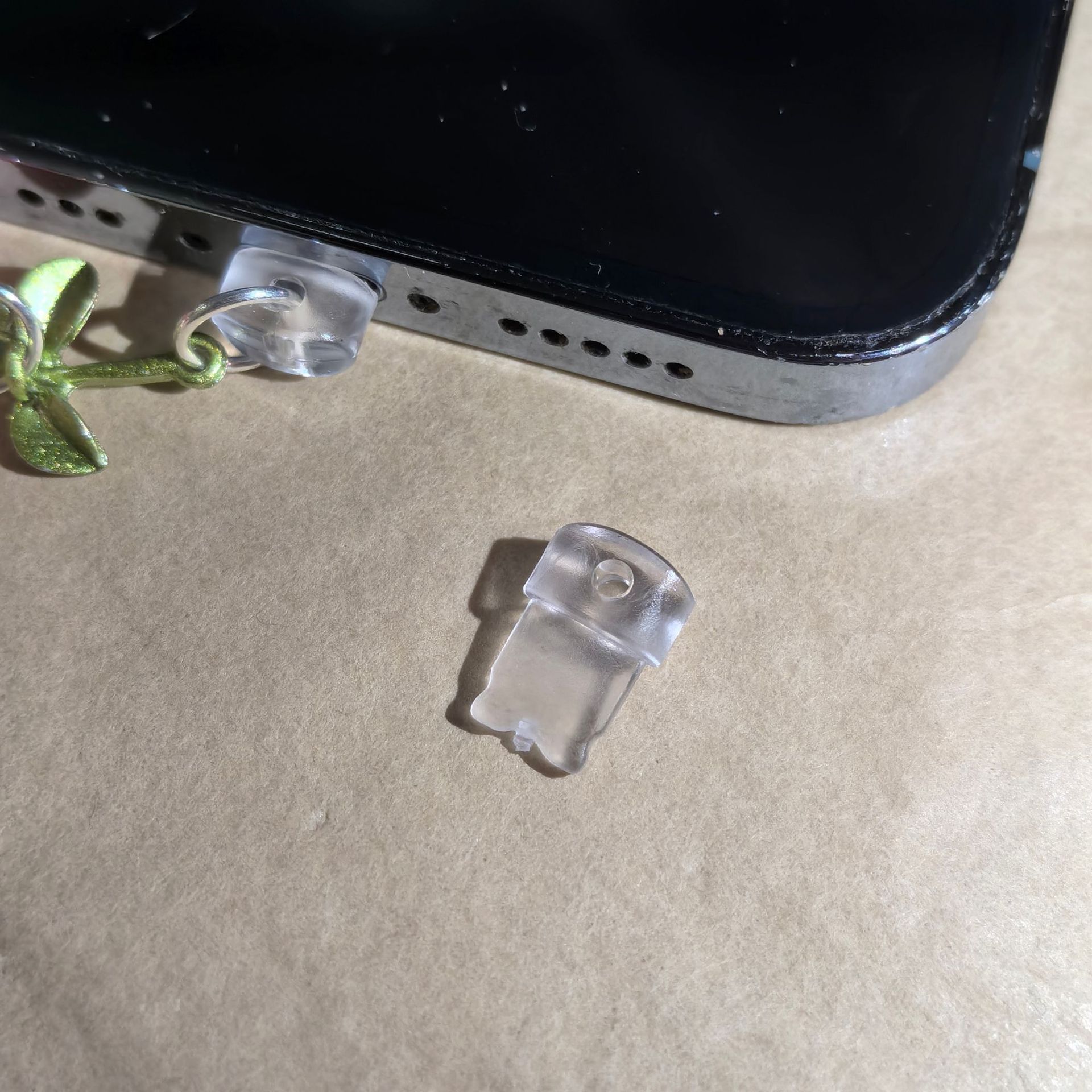 DIY Accessories Mobile Phone Headphone Hole Charging Port Dust Plug Plug, Homemade Handmade Parts Couple Pendant Jewelry