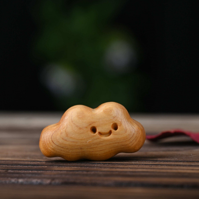 Браслет с улыбающимися звездами и луной из кипариса, аксессуары моды, резная подвеска из массива дерева, оптовая продажа