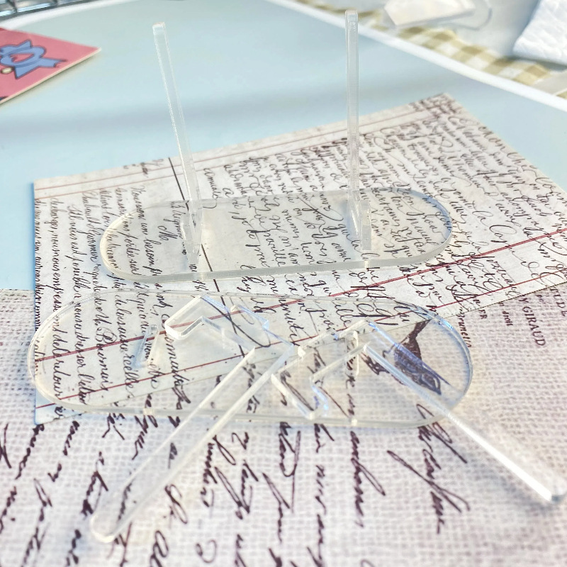 Bar Display Stand Card Frame Base Small Card Holder Acrylic Bar Holder Universal Desktop Card Brick Card Holder Badge