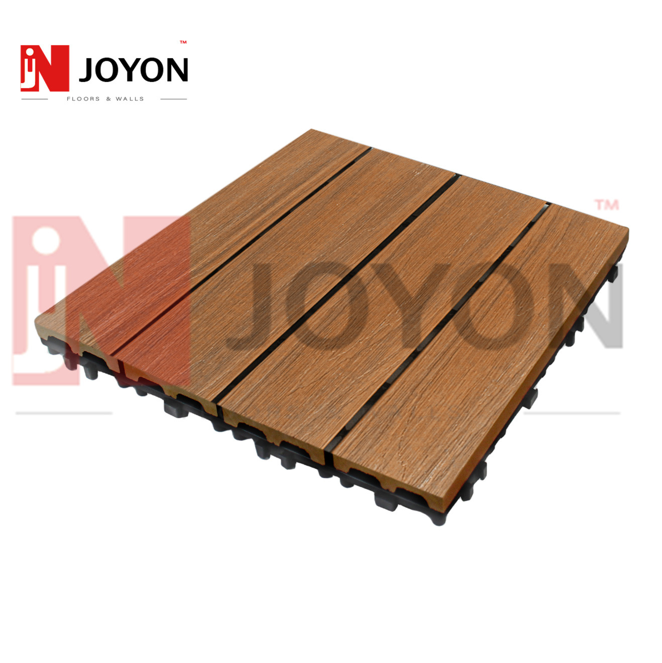 Wpc Outdoor Terrace DIY Floor Self-Laying Embossed Balcony 30*30*60 Indoor and Outdoor Splicing Plastic Wood Floor Factory