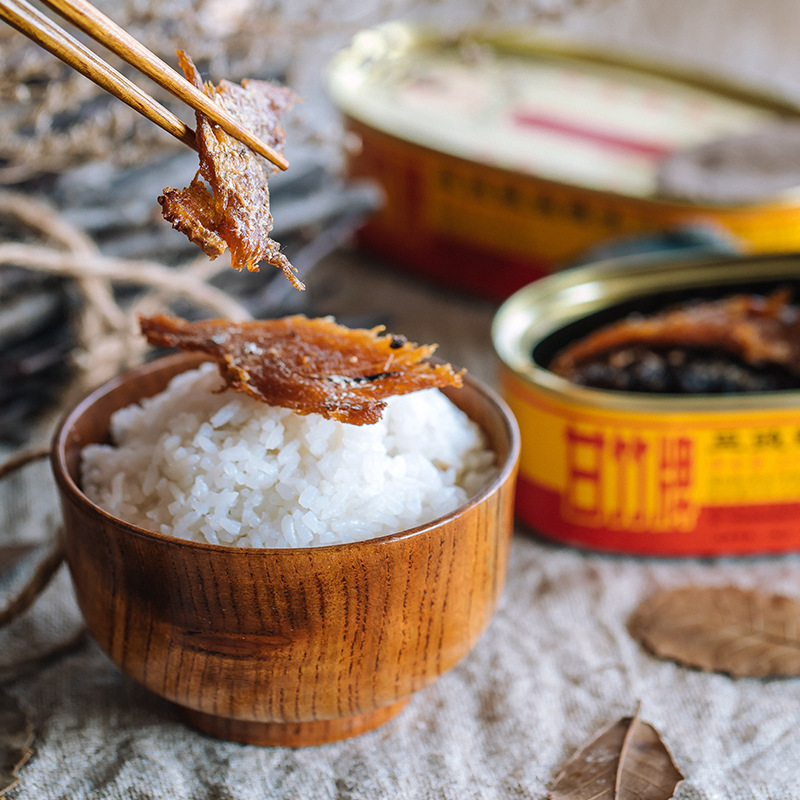 Ganzhu Brand Canned Tempeh and Bonito 227g Canned Combination Ready-To-Eat Canned Tempeh with Rice, Free Shipping