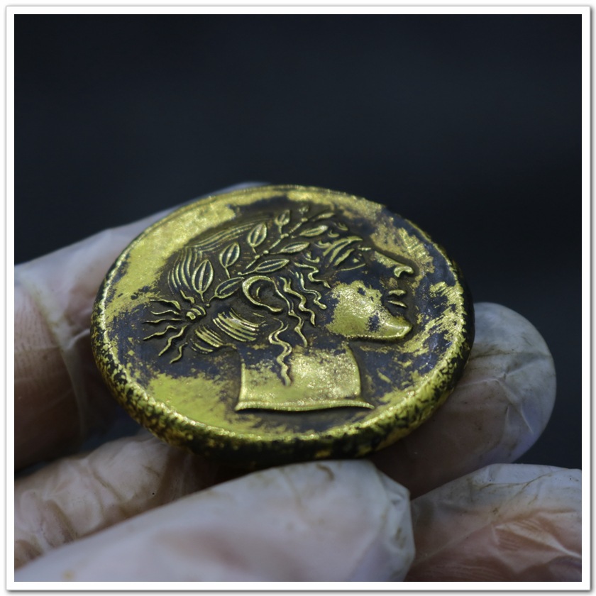 Factory Price Direct Sales Solid Gilt Gold Coins Antique Gold Coins Ancient Greek Coins Foreign Replica Commemorative Coins