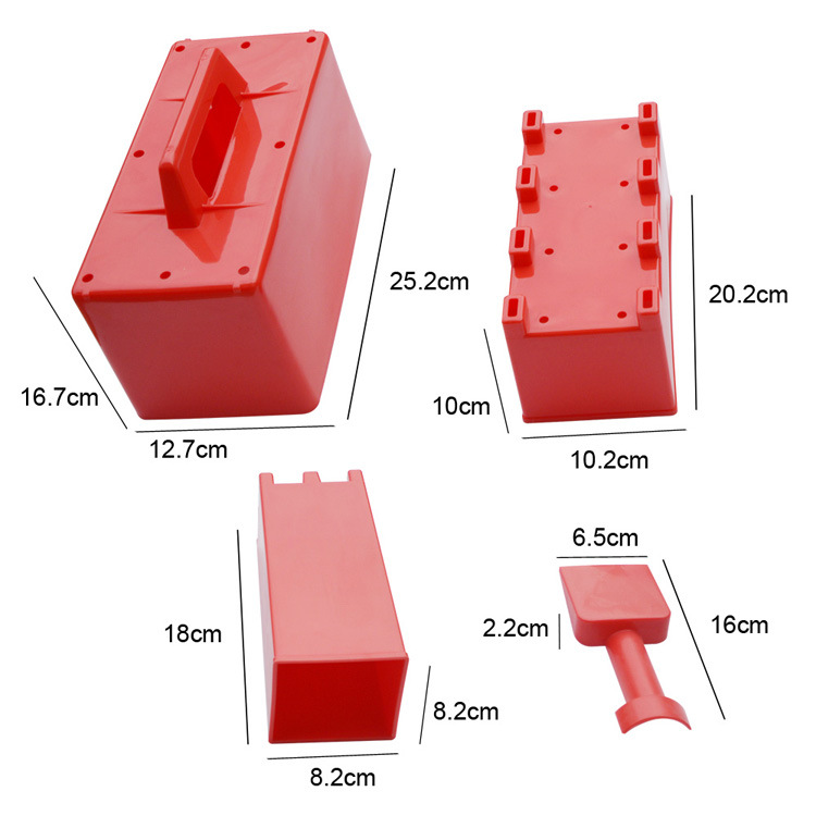 Snow brick model outdoor snow winter clip snow artifact children play snow tools play snow pile play sand four-piece set