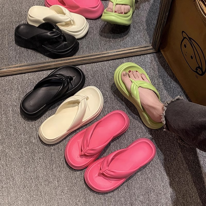 Шлепанцы из EVA для женщин с толстой подошвой летние кросс-бодерные