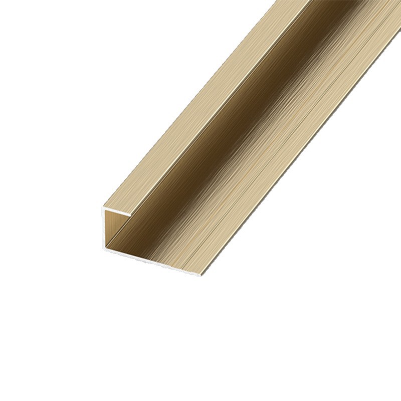 Wood Veneer Wall Panel C-Type Aluminum Alloy Edge Strip 5cm 8cm Aluminum Alloy Decorative Line Wall Panel Edge Strip