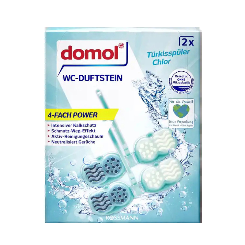 German Domol Toilet Hanging Ball Toilet Hanging Cleaner Toilet Flushing Incense Stone 2 Hanging 96g Wholesale