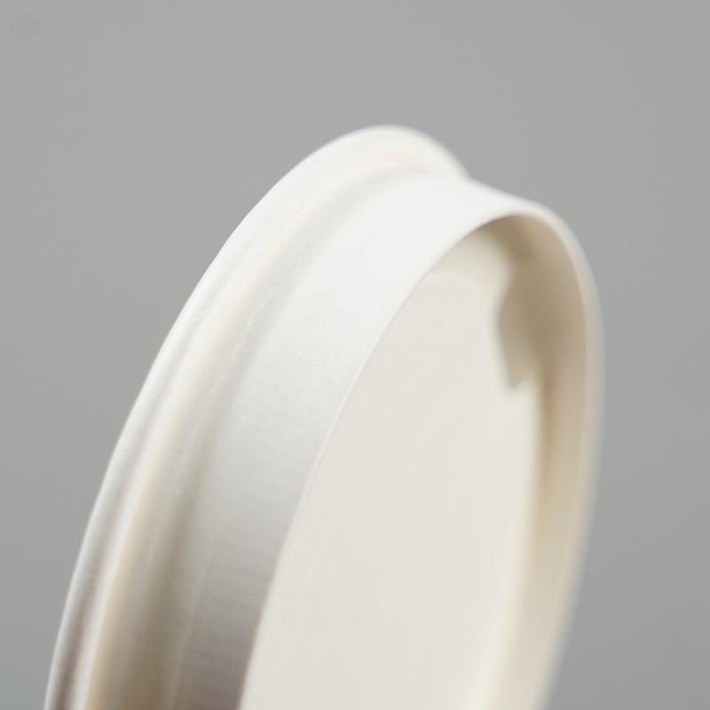 Source Manufacturer Disposable Paper Cup Lids, Customizable Logo, 80-90 Caliber Roll-Top Lids, Sealing Lids, Coffee Cup Lids