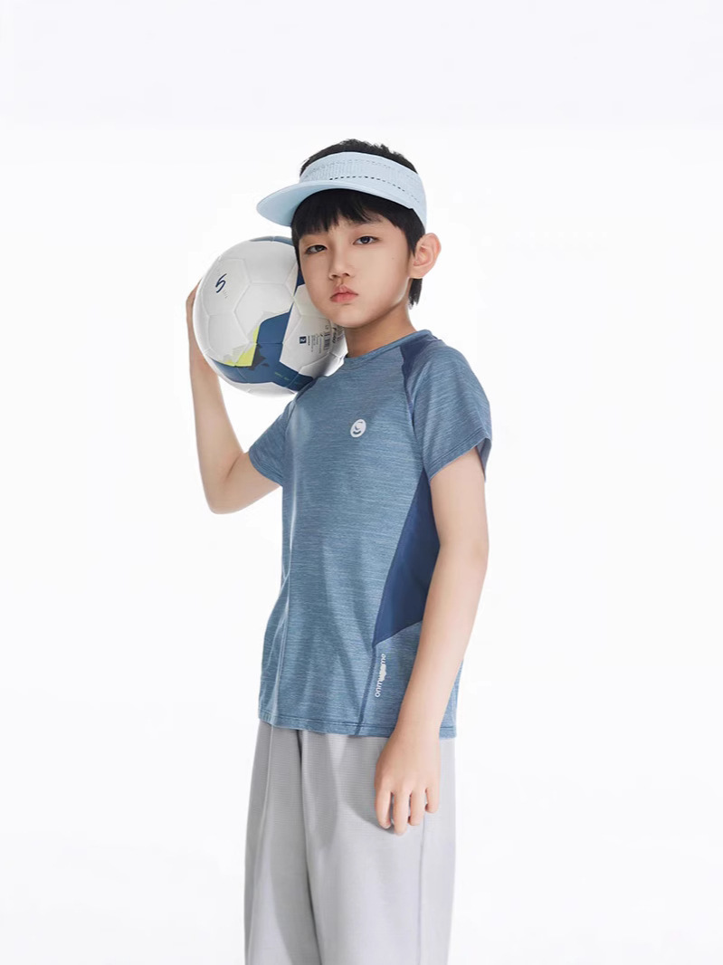 Children's Quick-drying Short-sleeved T-shirt Summer New Style Comfortable Stretch Teenagers Short-sleeved Quick-drying Sports Short-sleeved