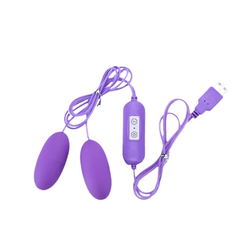 usb frequency conversion single jump double vibrator remote control double vibration direct plug charging vibrator adult sex masturbation supplies wholesale