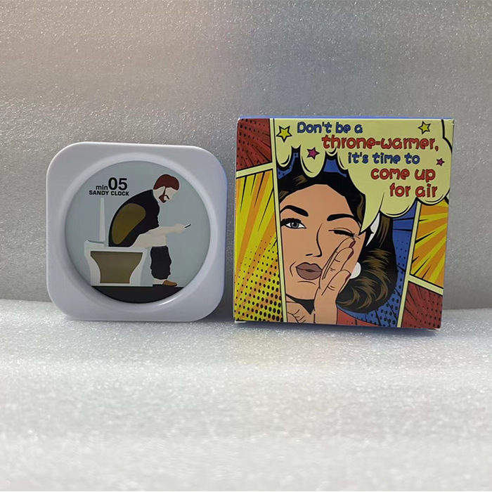 New toilet hourglass timer cross-border toilet hourglass five-minute toilet shape decompression decompression hourglass toy