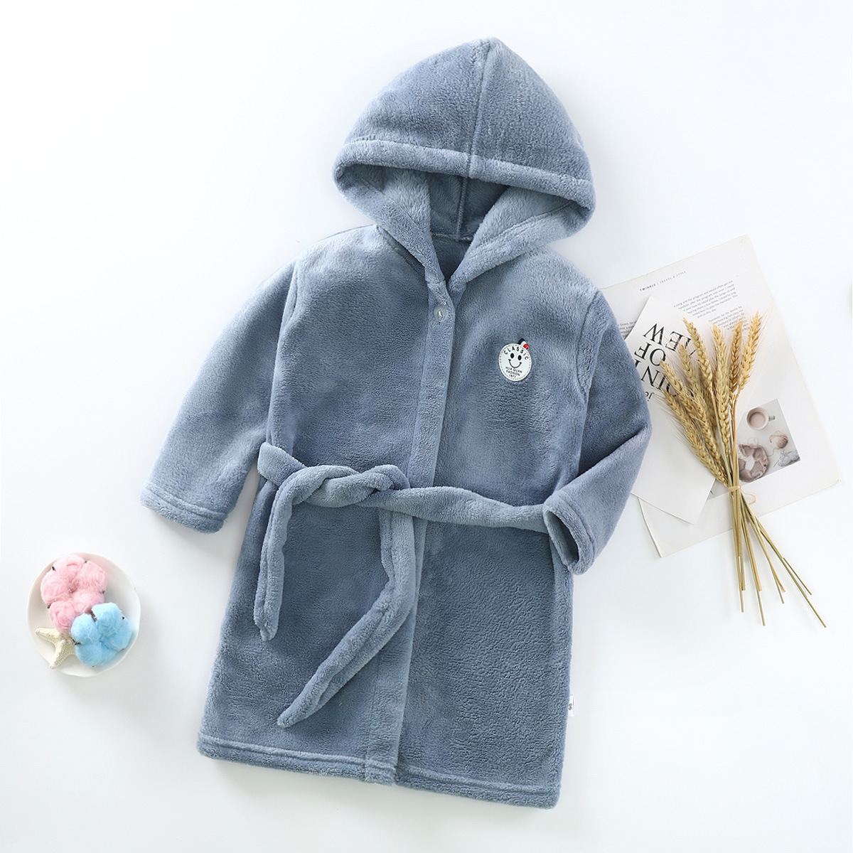 Children's Pajamas, Flannel, Kidsren, Babies, Boys, Thickeneded Girls' Coral Velvet Pajamas, Autumn and Winter Bathrobes for All Seasons