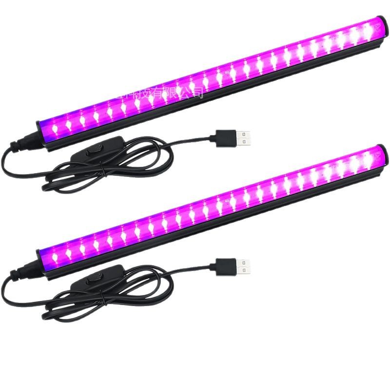 Led Purple Light T5Uv Curing Lamp 6W Low Voltage USB Model 395Nm Ambient Light Fluorescent Party