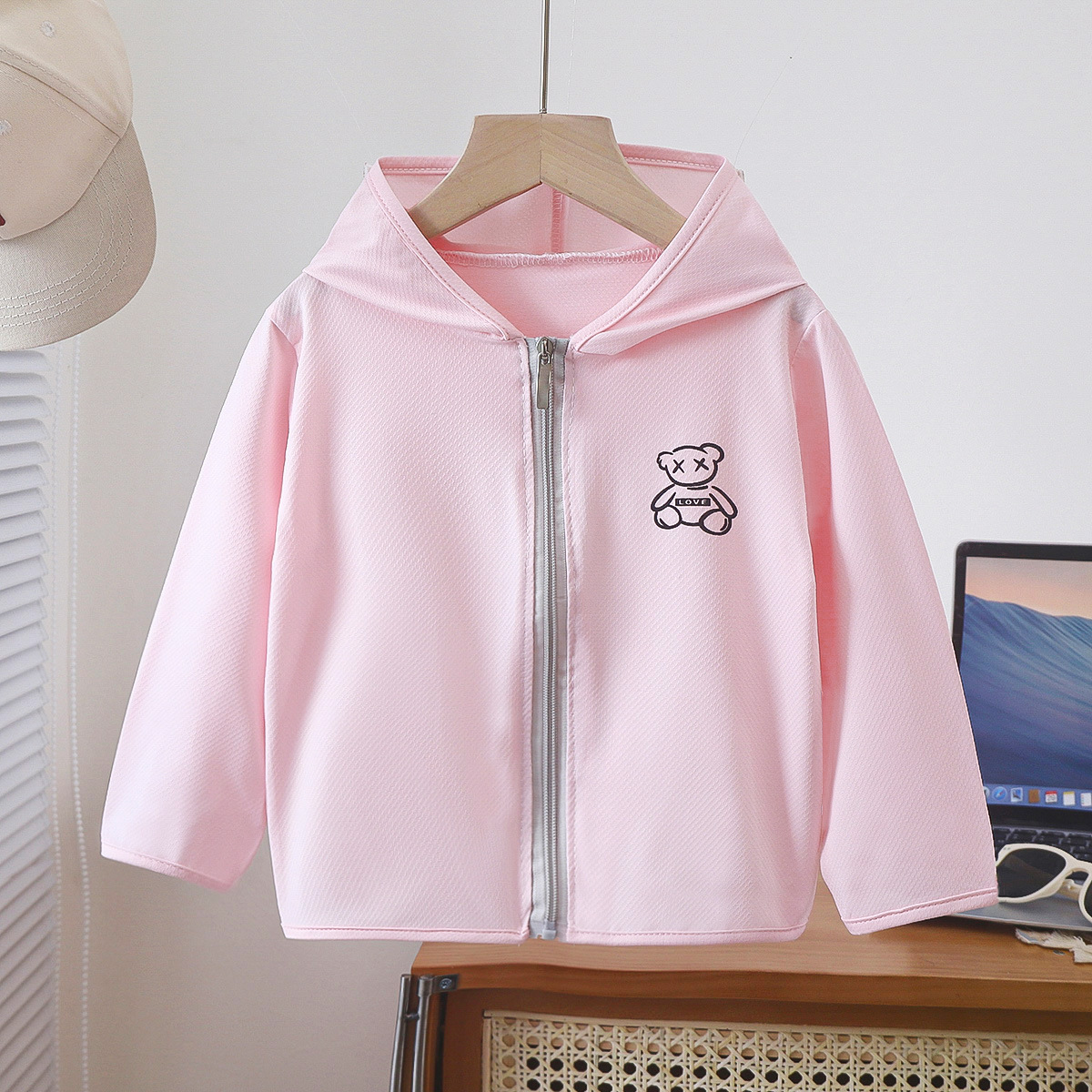 Ice Silk Thin Children's Sun Protection Clothing Breathable Sun Protection Clothing for Boys and Girls Baby Skin Clothing Summer Sun Protection Clothing