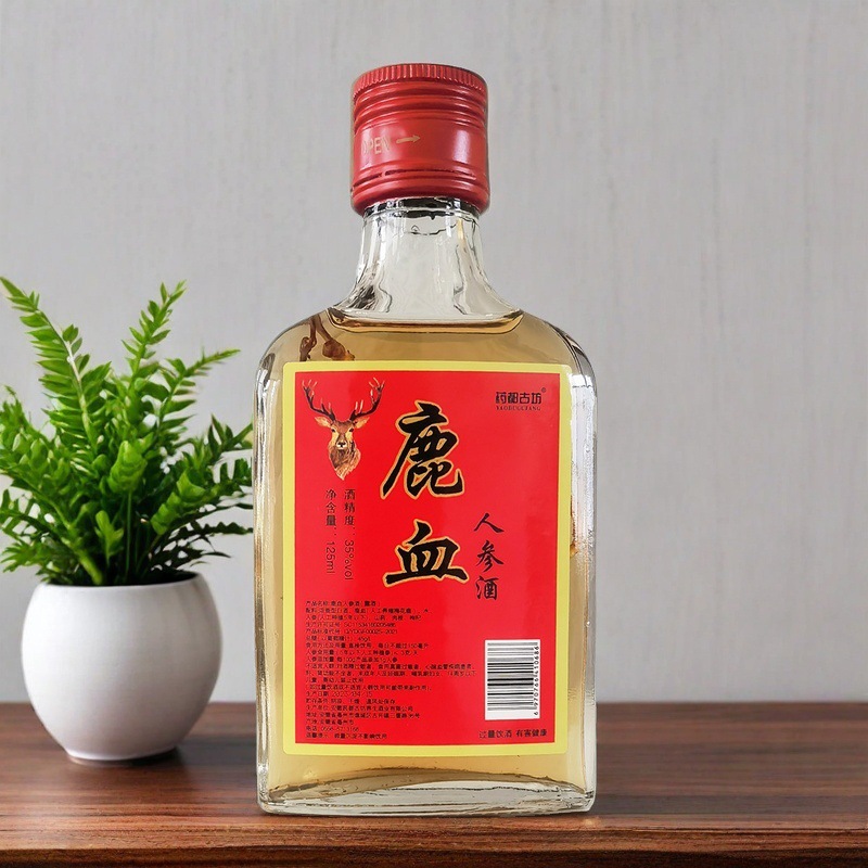 [Deer Blood Ginseng Wine] 35% Alcohol, 125ml Small Bottle, Health-Preserving Wine, Various Specifications, Not a Medicinal Wine, Can Be Shipped on Behalf of Others