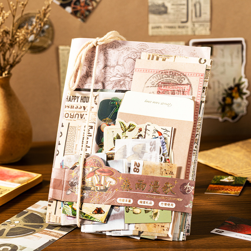 Стикеры в стиле ретро и фэнтези, художественные теги для декора, материалы для DIY