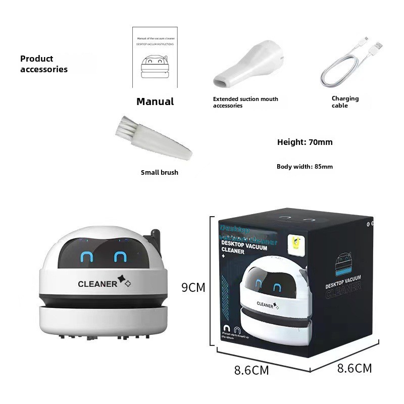 Desktop Cleaning Vacuum Cleaner Suction Eraser Cleaning Machine Desk Pencil Scrap Powerful Dust Cleaner Children Students