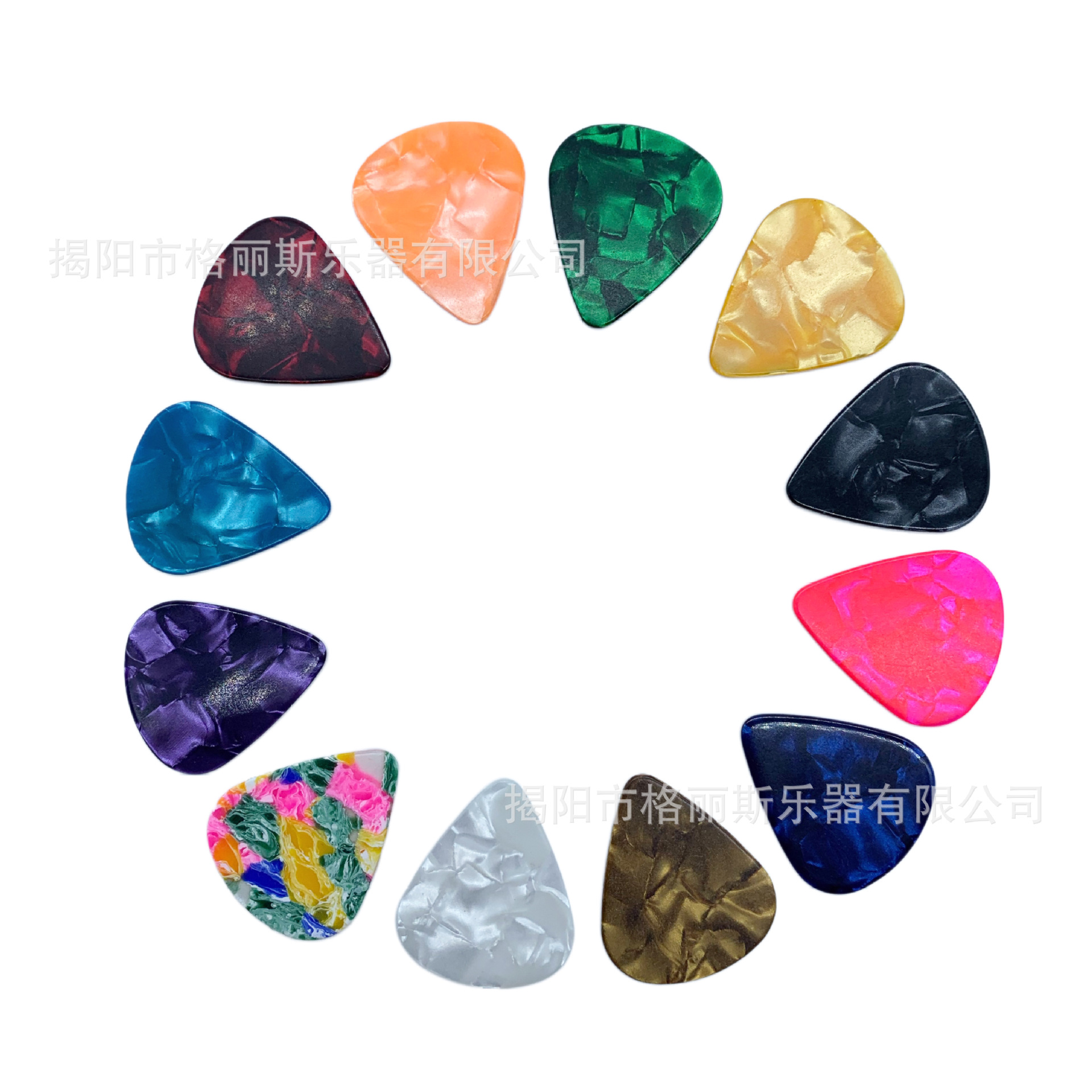 Guitar pick celluloid ABS frosted pick accessories 0.46 0.71 folk guitar pick finger shrapnel
