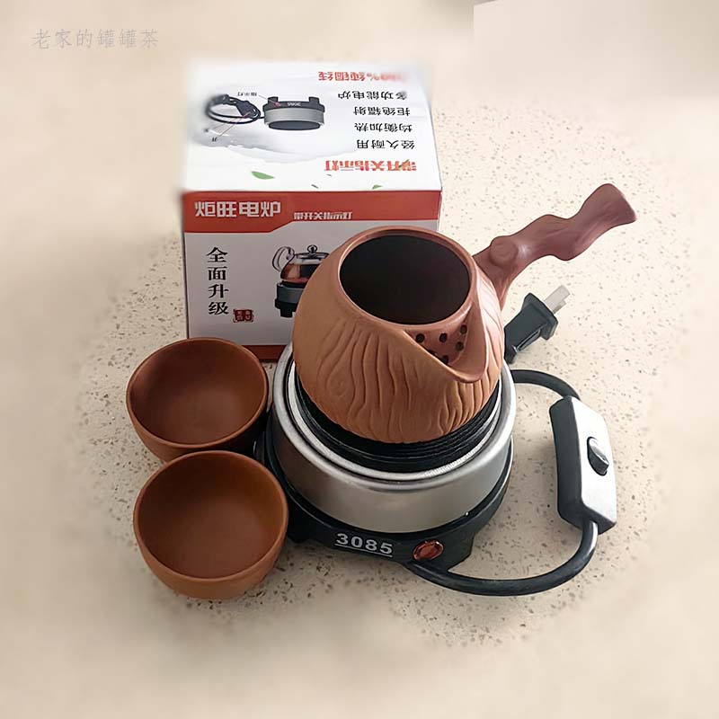 Gansu Canned Tea Brewing Tea Pot Electric Stove Longnan Tianshui Xihewe Ningxia Household Coffee Brewing Electric Stove