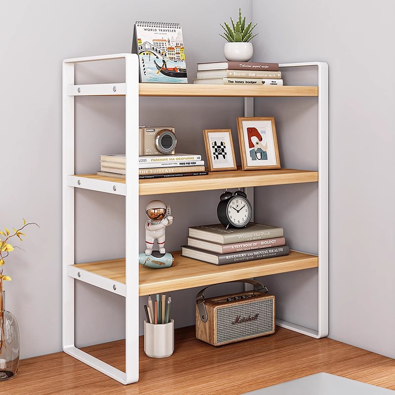 Desktop Storage Rack Multi-Layer Desk Storage Shelf Desk Layered Rack Iron Student Dormitory Desk Small Bookshelf