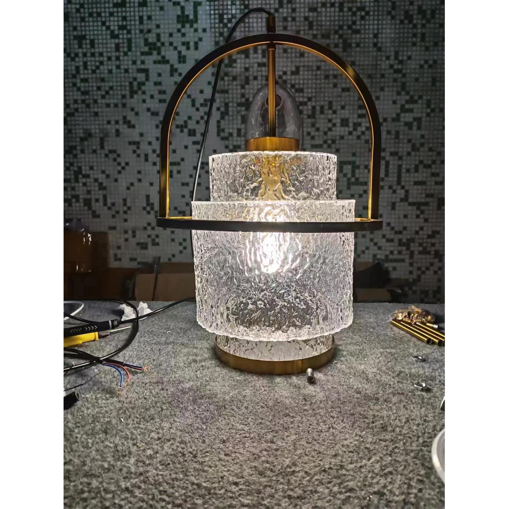 Zhongshan Factory Exhibition Hall Post-Modern Negotiation Area Exhibition Hall Front Desk Restaurant Bedroom Bedside Chandelier