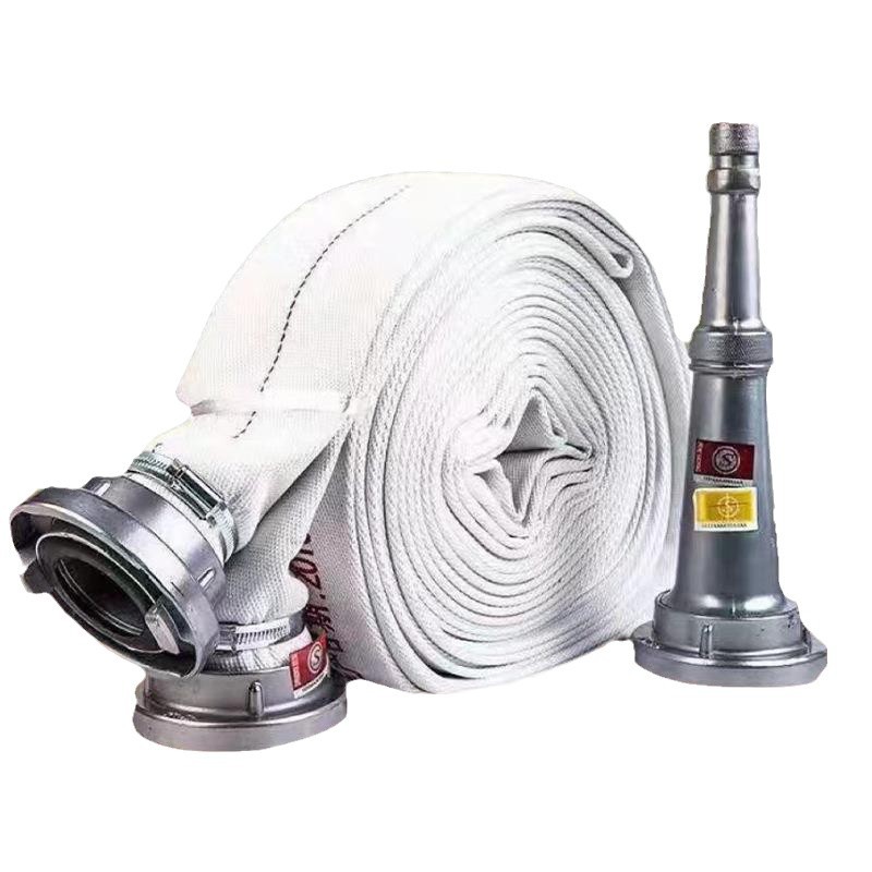 Fire Hose 8-65-20 Type National Standard High-Pressure Lined Hose Fire Hydrant Equipment Box Water Pipe Water Gun Head Interface