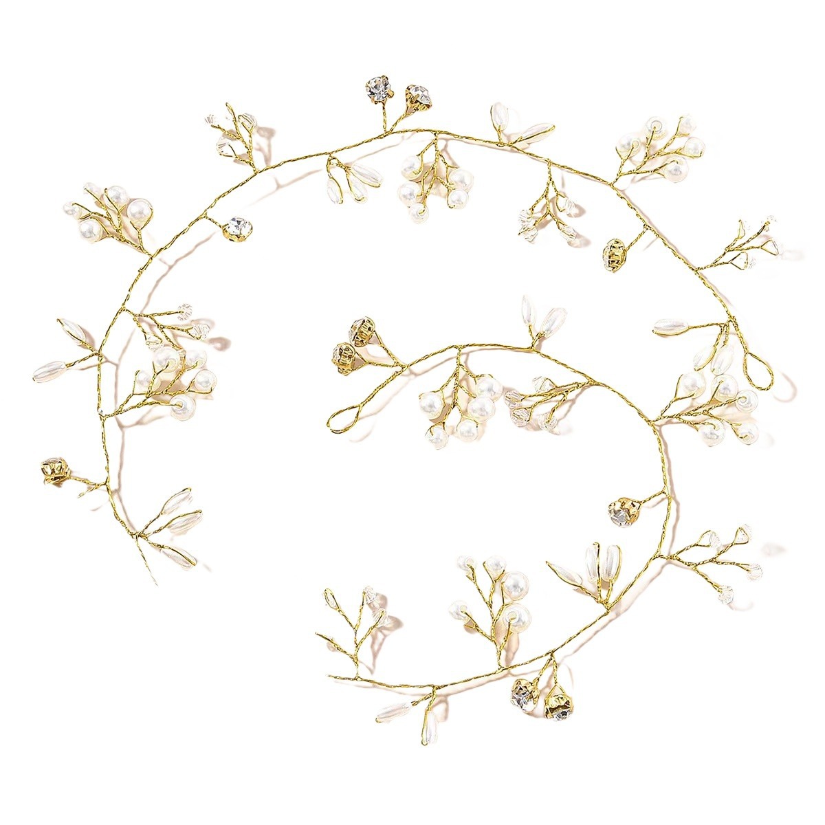 European and American Cross-border Bridal Hair Crown Handmade Headwear Crystal Hair Band Accessories