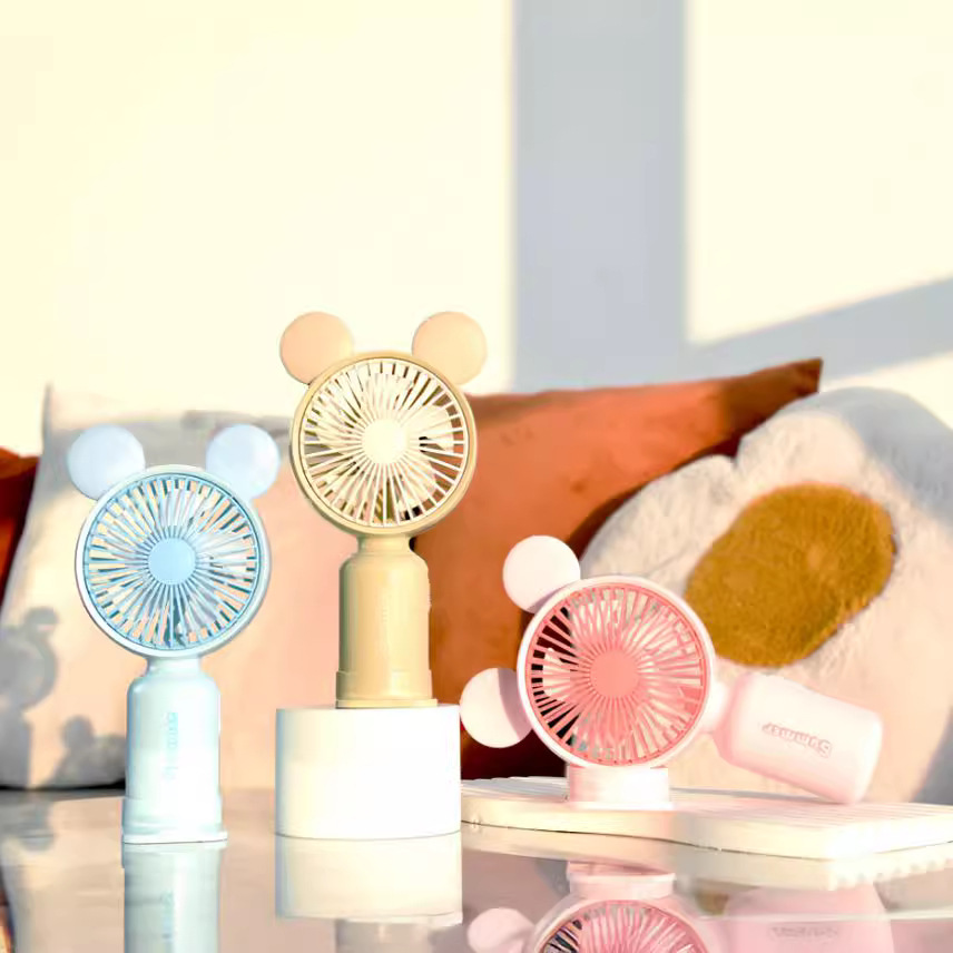 New simple gift USB charging mini handheld small fan manufacturer electric fan small bracket desktop fan source