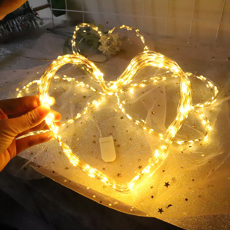 Small light string LED colored light string light fresh bouquet gift box cake holiday decorative light with small flashing light factory wholesale