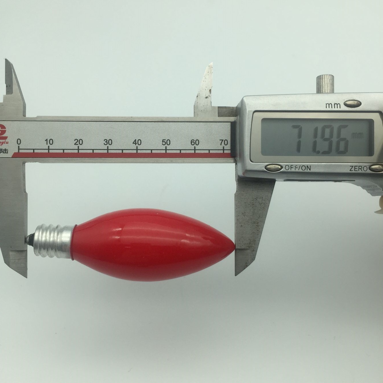 Kuanyuan C26E12 large red God bulb Lotus God lamp candle lamp bulb frosted pointed bubble God lamp Youyi