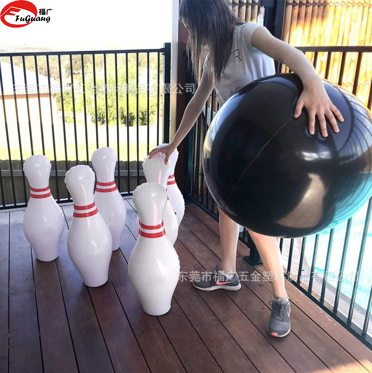 Source Factory Customized Environmental Protection Pvc Inflatable Bowling Ball Children's Outdoor Inflatable Bowling Ball Toy