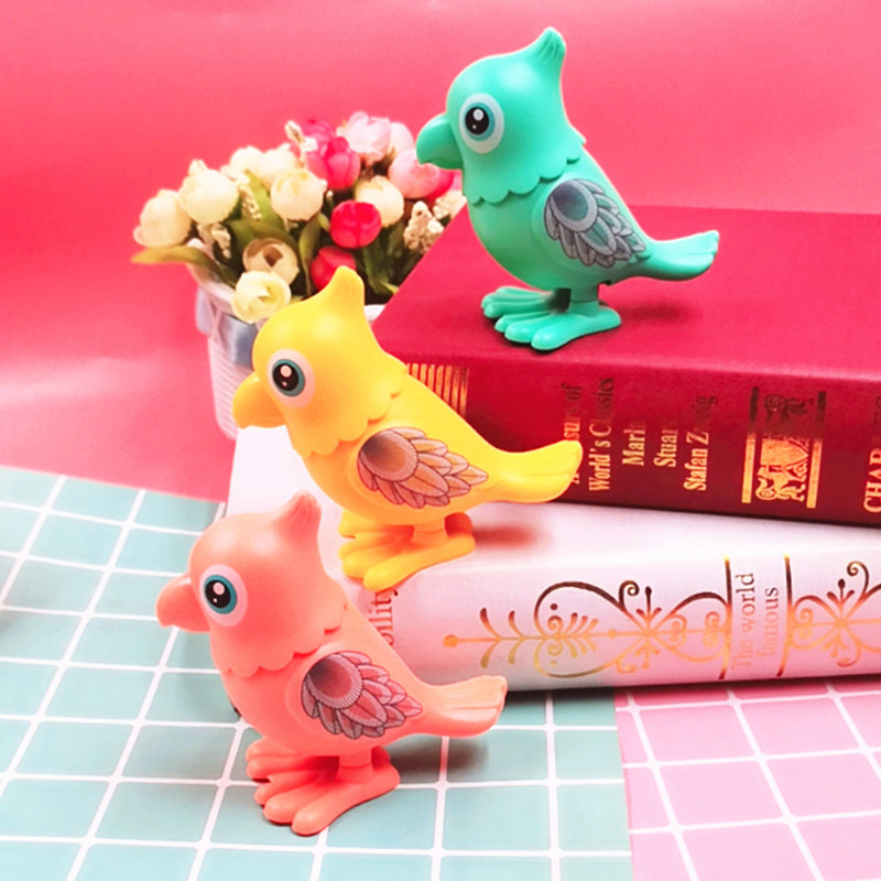 Winding Winding Toy Cartoon Animal Bird Bouncing Parrot Infants and Young Children Learn to Climb 1-2-3 Years Old Internet Celebrity Hot Selling
