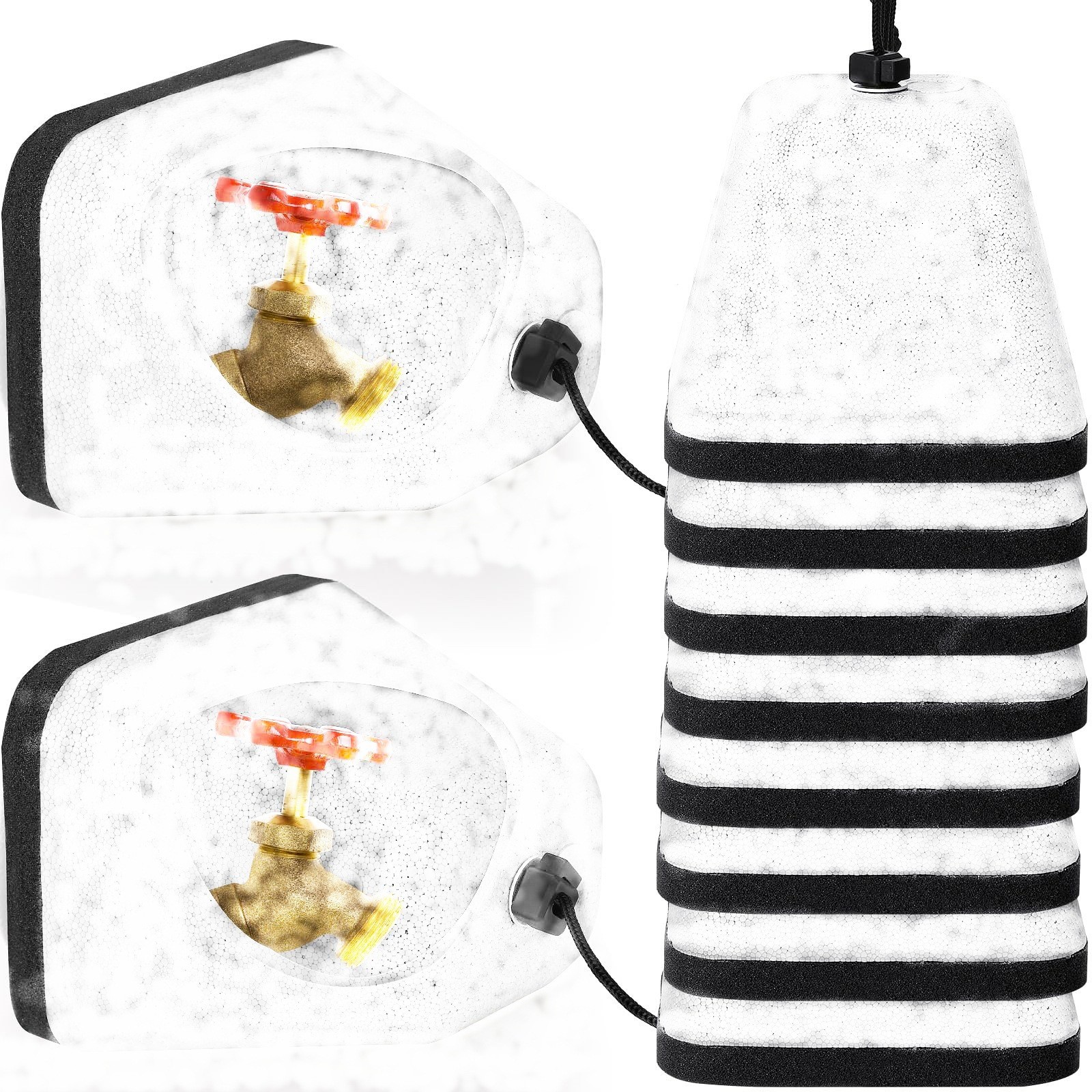 Amazon Outdoor Winter Foam Faucet Antifreeze Protective Cover Anti-icing Thermal Insulation Maintenance Tube Protective Cover Warm