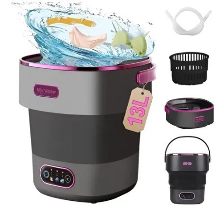 Underwear washing machine 13L elution one-piece large-capacity underwear socks portable folding washing machine can be dehydrated