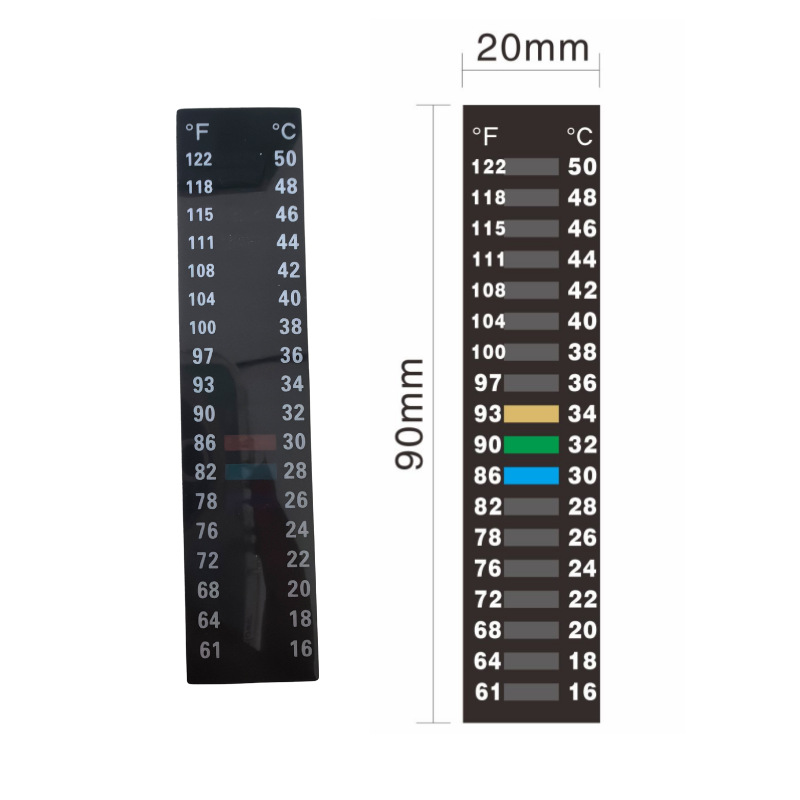 Липкая термометрическая наклейка 12-42 градуса, LCD, 16-50 градусов, для домашнего пивоварения
