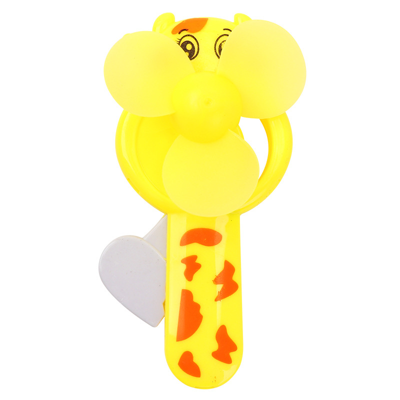 Creative Mini Hand-Pressed Fan Cartoon Hand-Held Toy Hand-Cranked Kidsren and Students Small Gifts Gifts Street Stalls Hot Sale
