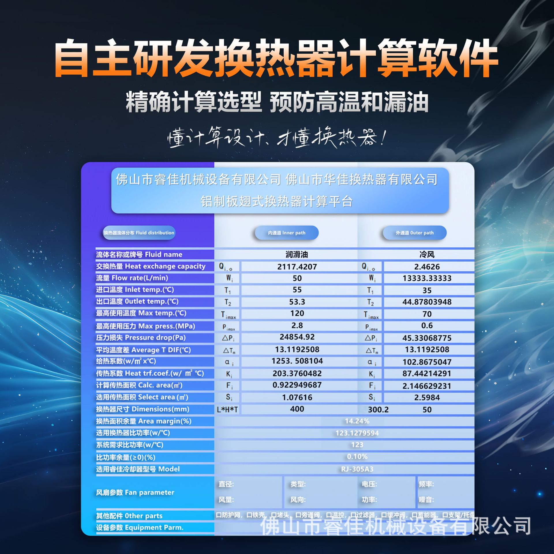Ruijia Ah0608T-Ca Hydraulic Air-Cooled Radiator Manufacturer Direct Supply Hydraulic Station Air-Cooled Oil Cooler