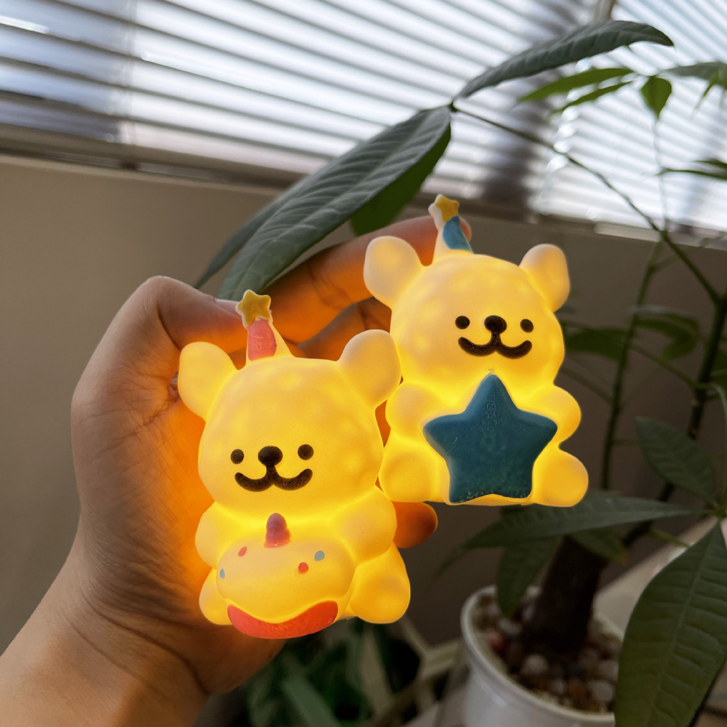 Cross-Border Vinyl Cartoon Panda Puppy Pony Night Light Gift Birthday Cake Decoration Ornaments Shoe Pendant Wholesale