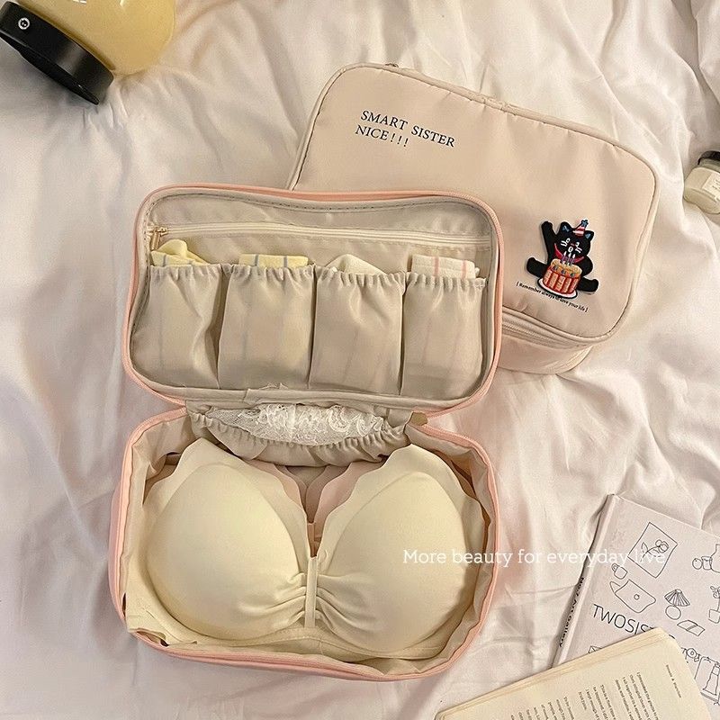 Cross-Border Travel Underwear Storage Bag, Travel Bra Storage Bag, Travel Underwear, Socks, Three-In-One Close-Fitting Bag