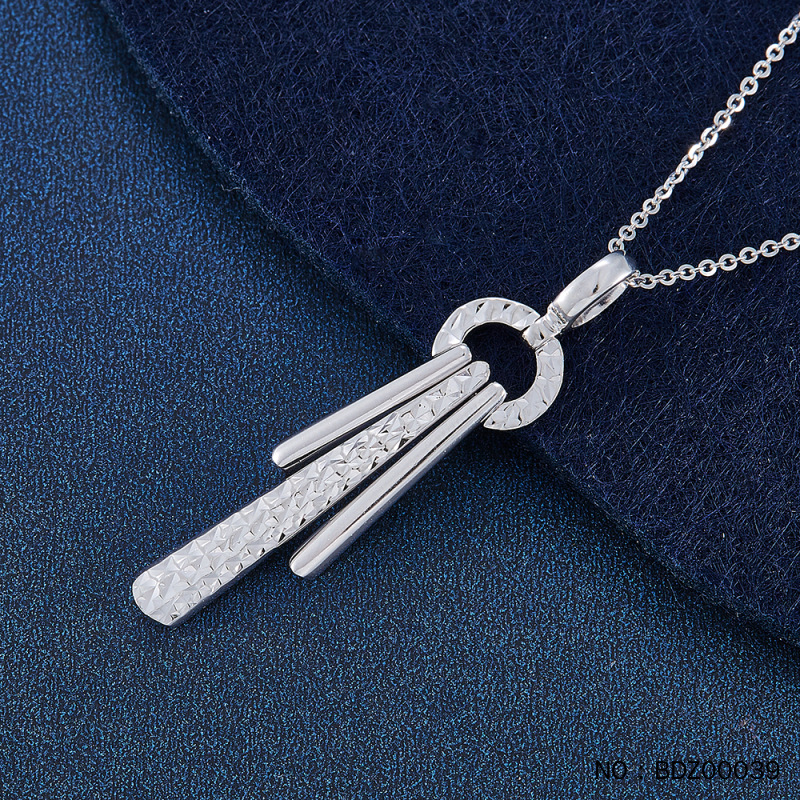 Platinum Long and Short Personalized One-line Ring Pendant (excluding Chain) Platinum Pt950 Water Shell Platinum